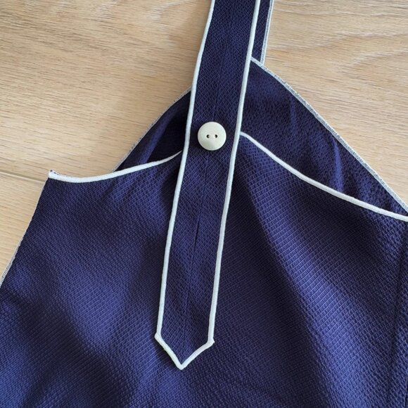 Rag & Bone Tops | Rag And Bone Tia Navy Tank Summer White Buttons - Size S - Picture 8 of 10